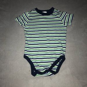 First Moments Striped Onesie